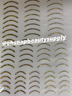 ***Holographic Gold CURVE Line 554 Sticker