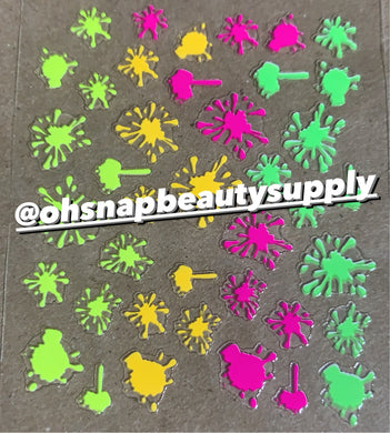 ***Neon Paint QJ7 Sticker