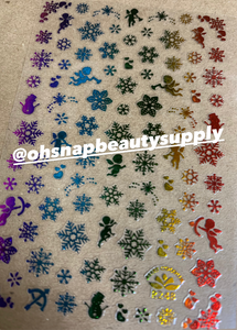 Color Snowflakes 248 Sticker