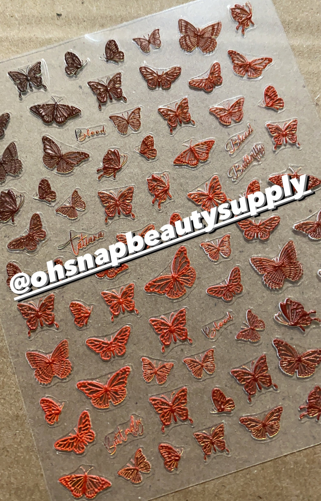 ***Red Butterfly 999 Sticker