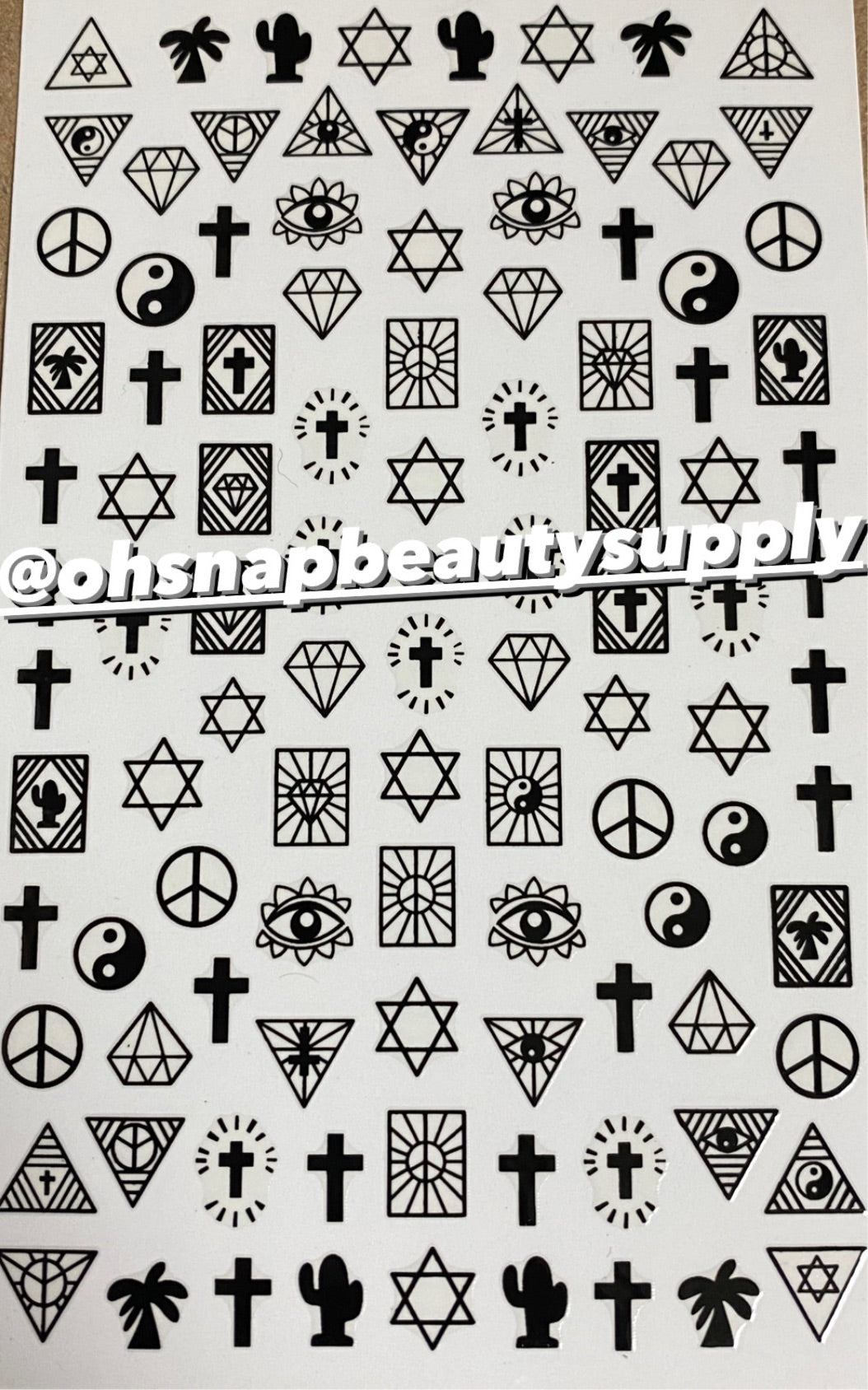 *Black SYMBOL F307 Sticker