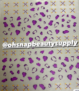 Purple Animal Print  518 Sticker