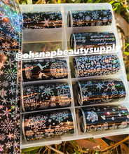Black Holographic Christmas Transfer Foils