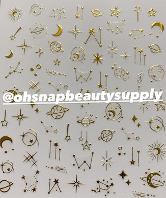 Gold Galaxy 3175 Sticker