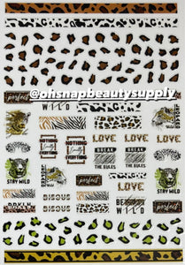 *** Animal Print  LOVE S003 Sticker