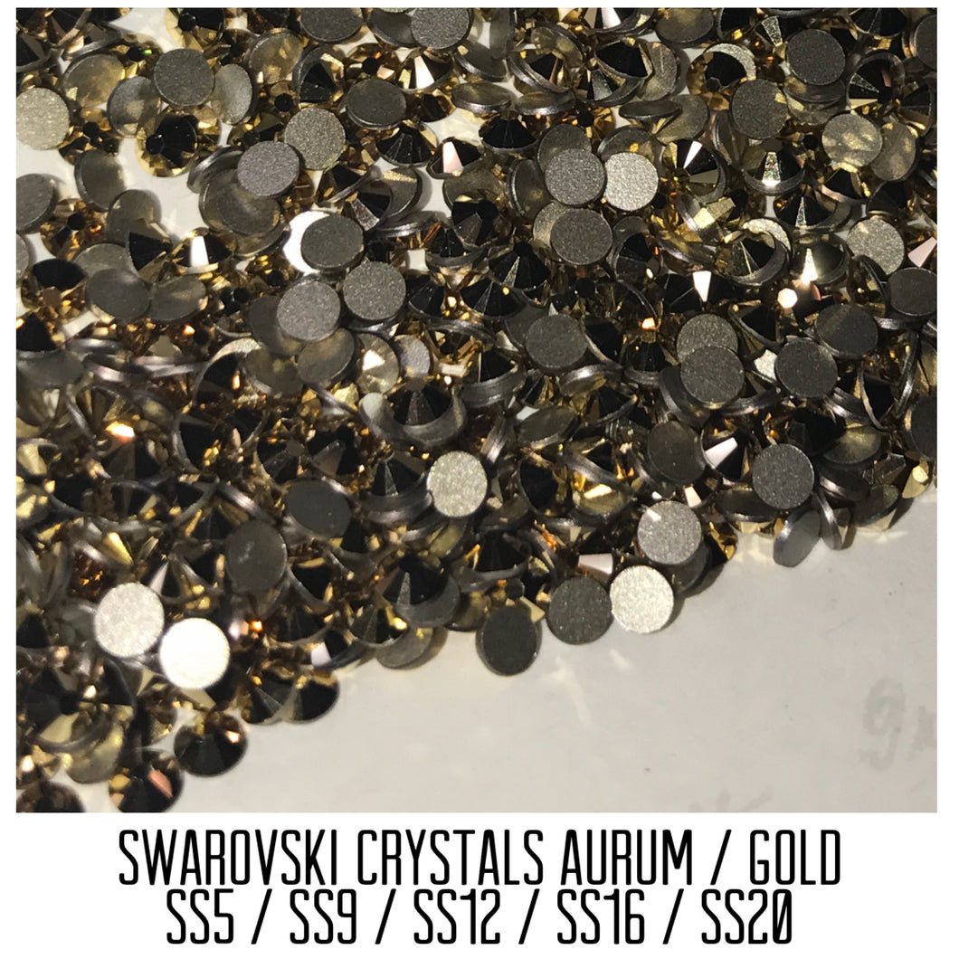 Swarovski Crystals Aurum / gold SS5- SS20