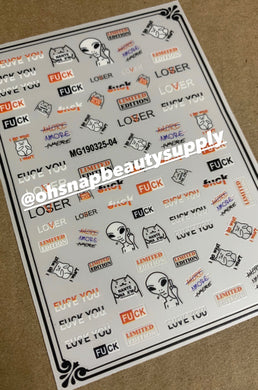 FUCK 325-04 Sticker