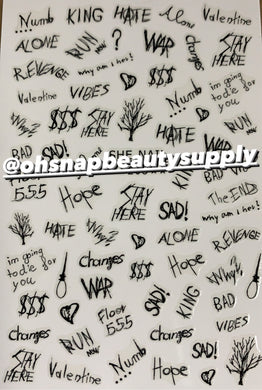 LOVE & HATE 205 Sticker