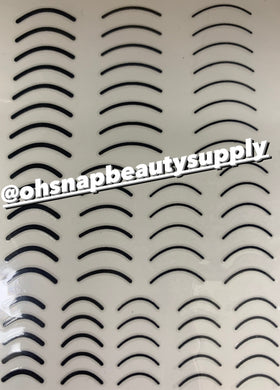 ***Black CURVE Line 554 Sticker