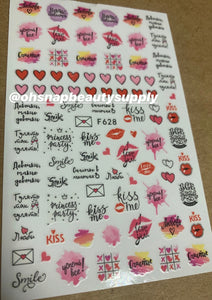 LOVE F628 Sticker
