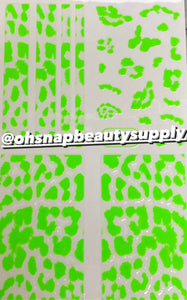 Green Animal Print  SP229 Sticker