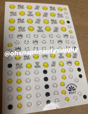 Smiley Face R067 Sticker