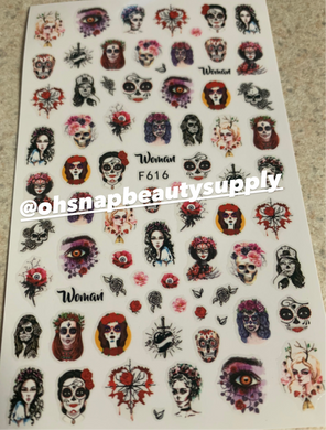 Sugar Skull F616 Sticker