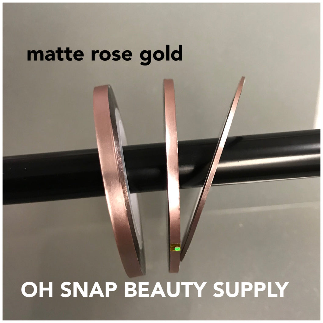 Matte Rose Gold Design Tape 3pcs