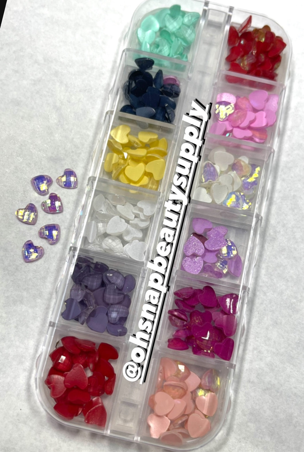Color Heart (CRYSTAL)💜 - set of 12