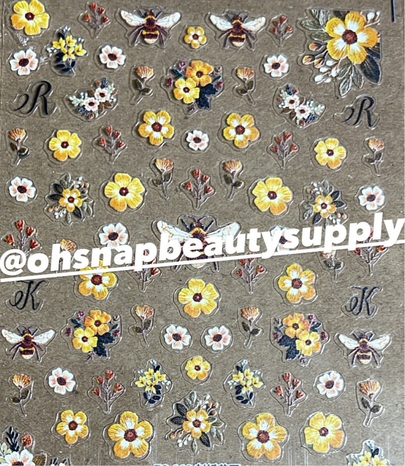 *Yellow FLOWER TS 112 Sticker