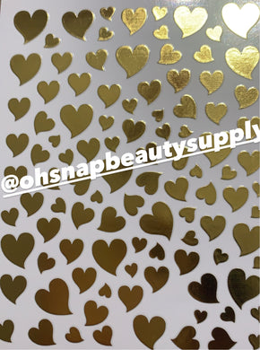 ***Gold Heart ♥️ D4213 Sticker