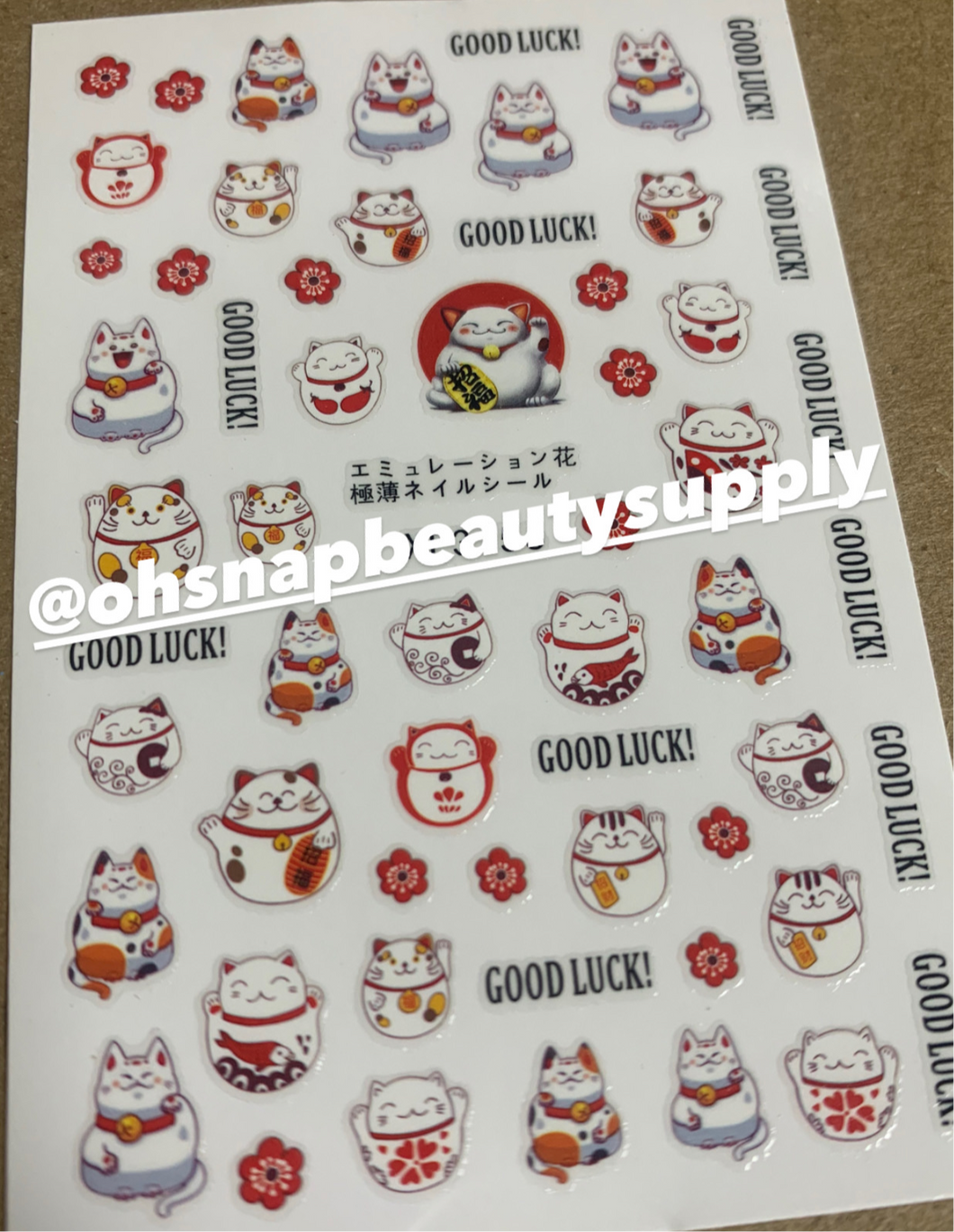 Good Luck Cat 3156 Sticker