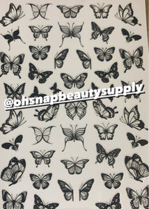 ***Black Butterfly S103 Sticker