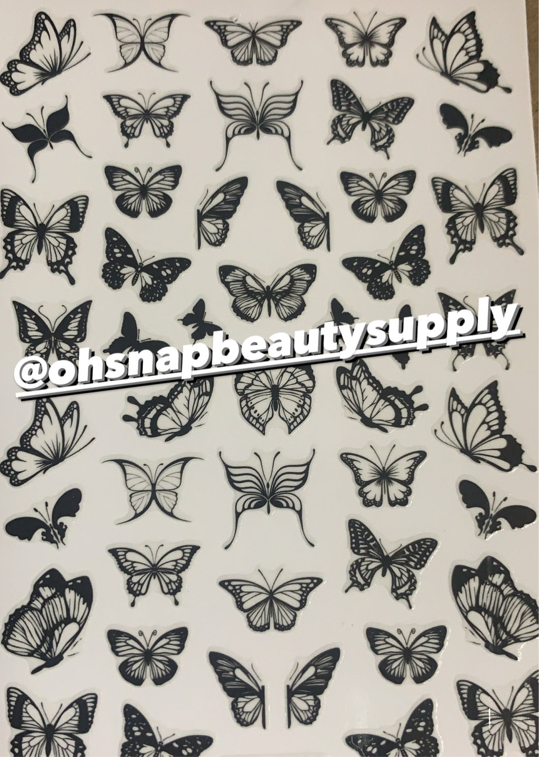 ***Black Butterfly S103 Sticker