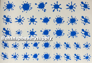 Water Decal- Blue Paint 6090