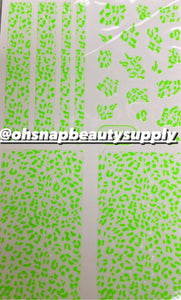 Green Animal Print  SP230 Sticker