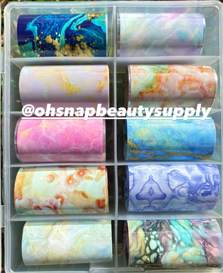 Pastel Marble Transfer Foils