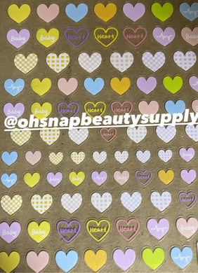 *** PATTERN HEART 509 Sticker