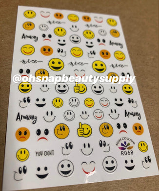 Smiley Face R068 Sticker