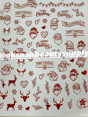 *** Christmas RED CB147 Sticker