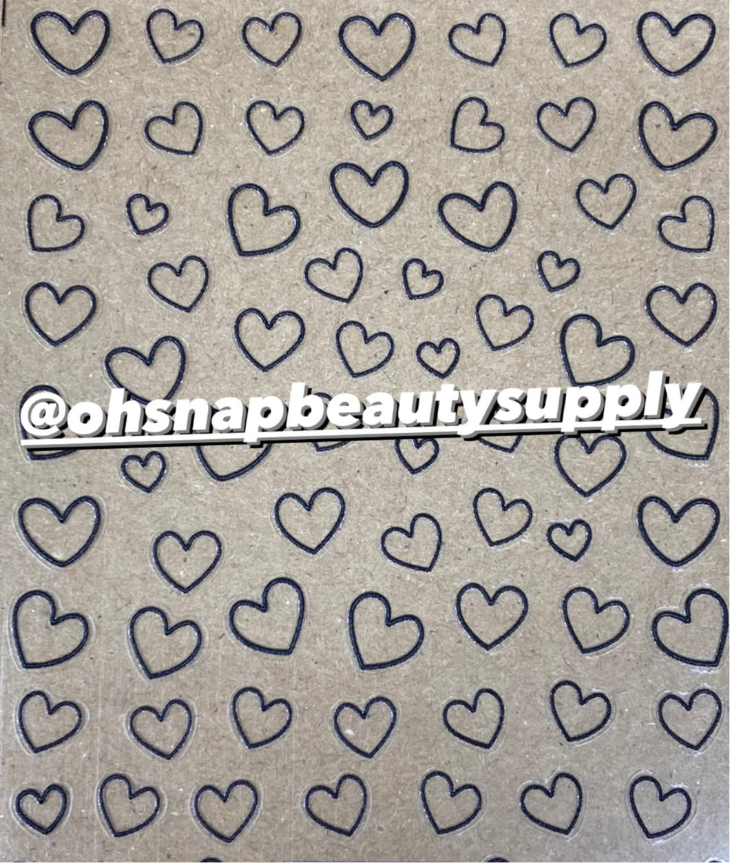 Black HEART LOVE TS 695 Sticker