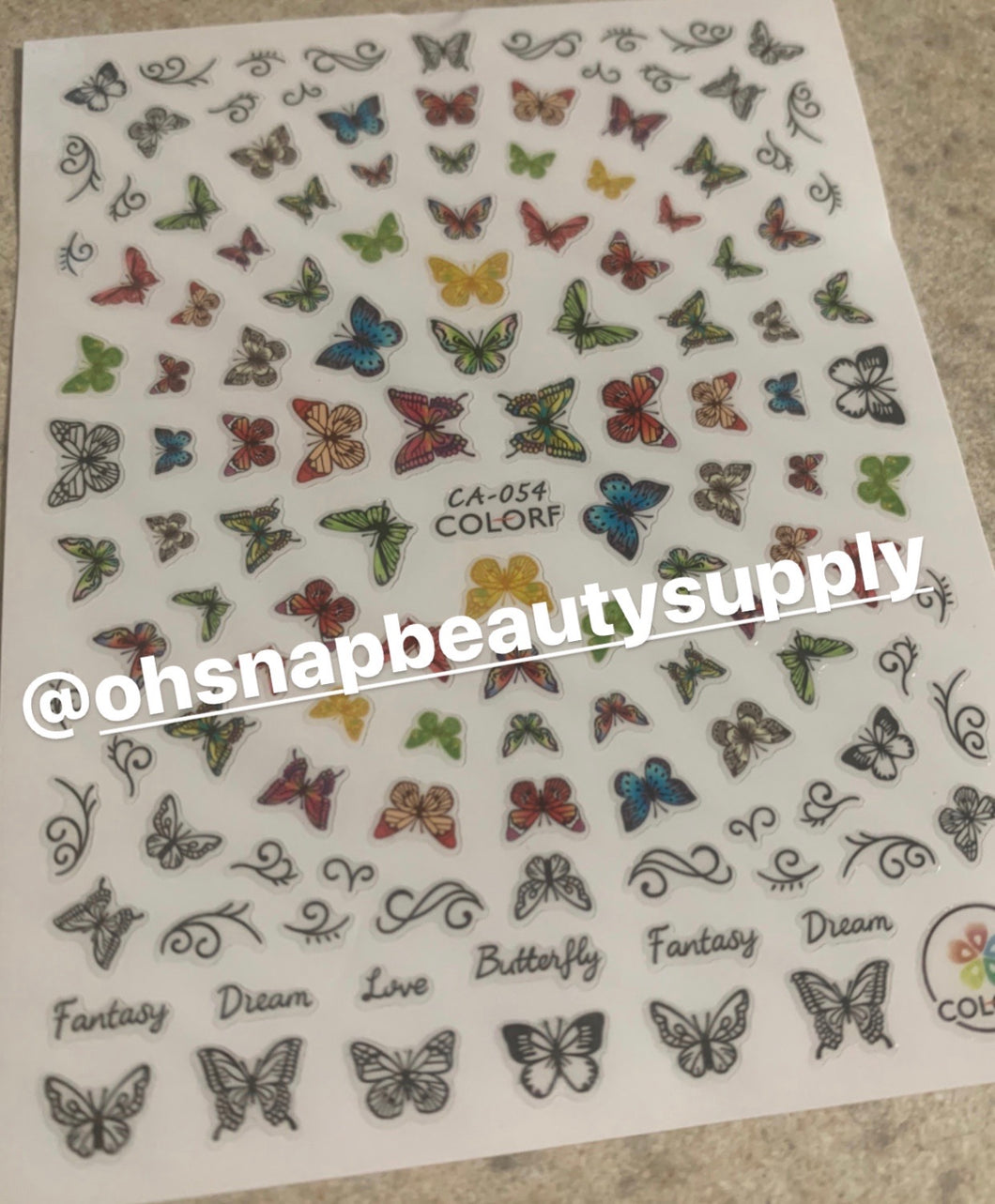 Butterfly CA-054 Sticker