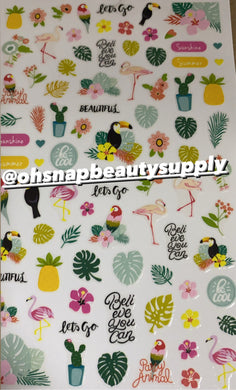 ***Color Tropical F761  Sticker