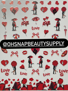 - RED Love Heart DD 474  Sticker