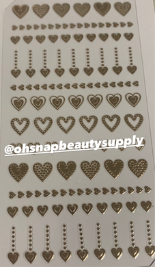 Gold FRAME Heart DP2007 Sticker