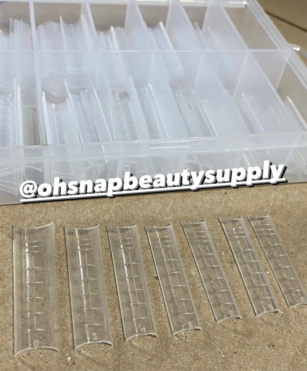 XXL Square Tips (C-Curve) Clear (120pcs) – Oh Snap! Beauty Supply