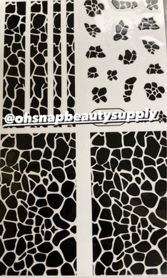 Black Animal Print  SP223 Sticker