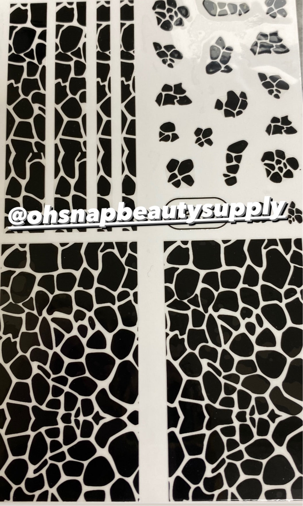 Black Animal Print  SP223 Sticker