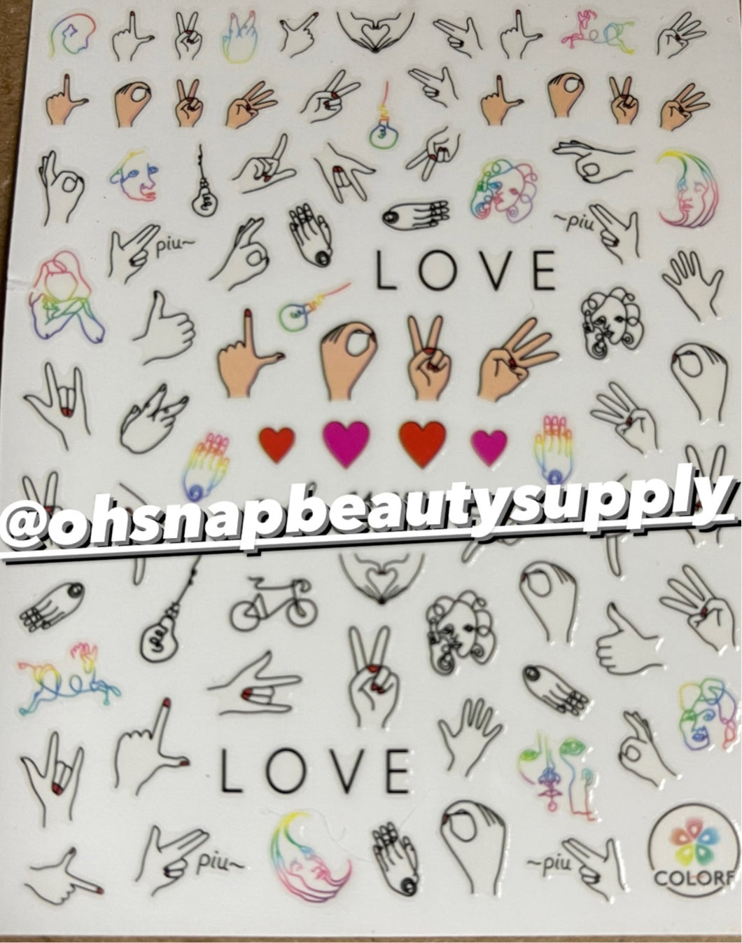 Sign language 🤟 (LOVE) CA 258 Sticker