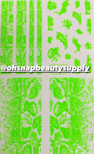 Green Animal Print  SP232 Sticker
