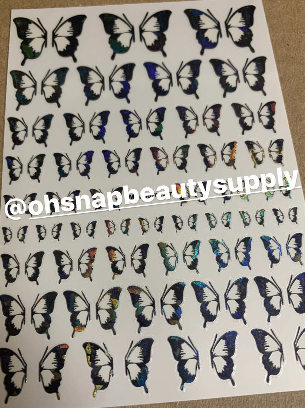 Holographic Butterfly 01-07 Sticker