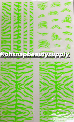 Green Animal Print  SP225 Sticker