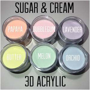 Sugar & Cream 3D Acrylic
