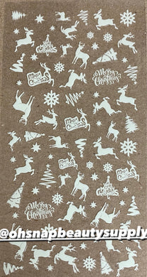 * GLOW Christmas Deer DP2033 Sticker