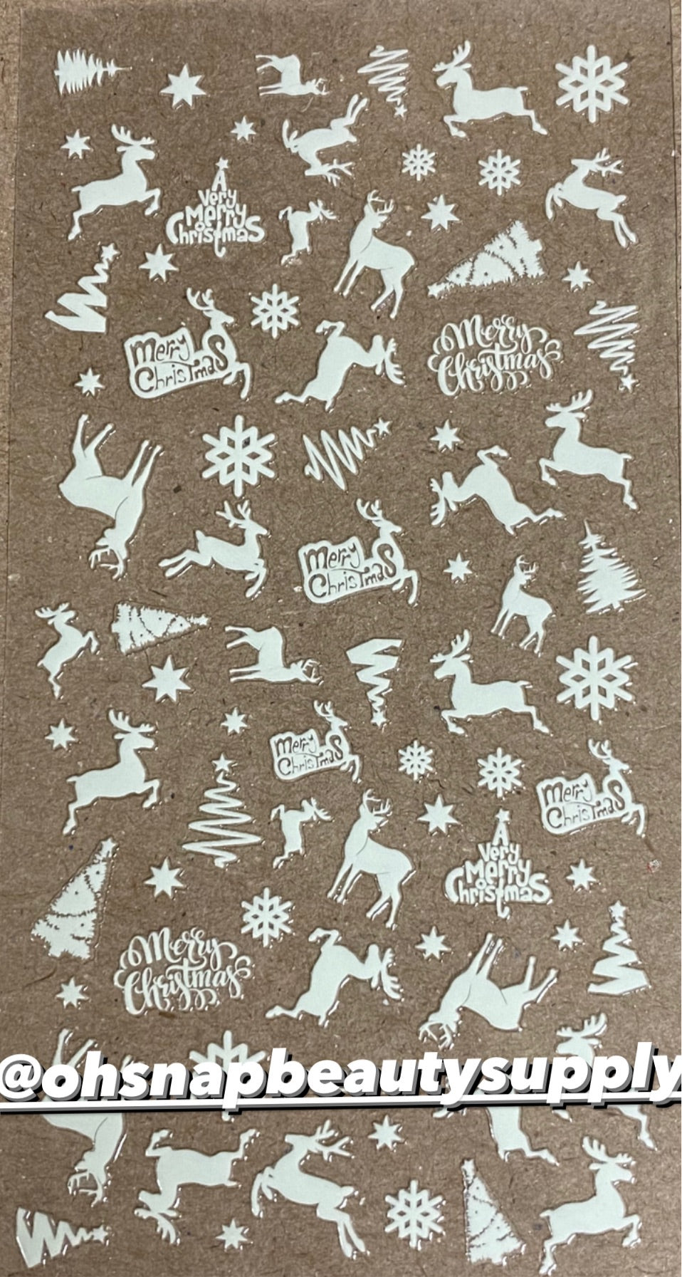 * GLOW Christmas Deer DP2033 Sticker