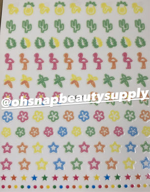 Neon Tropical 086 Sticker