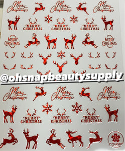 *** Christmas RED CB148 Sticker